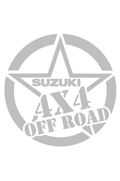 Oracal Sticker Stea Suzuki 4x4 off road gri, 20cm