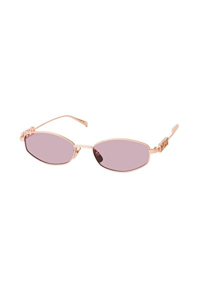 Gucci GG 1802S 003 55 Kadın Geometrik Rose Gold Metal Güneş Gözlüğü