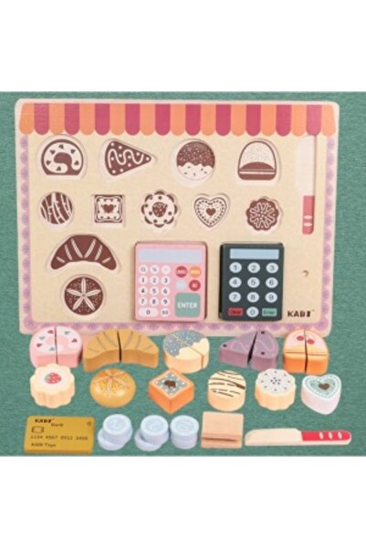 CREATIVE Role-play pastry set for children 3+ years, 16 wooden pieces, portable, 30x22 cm, multicolor