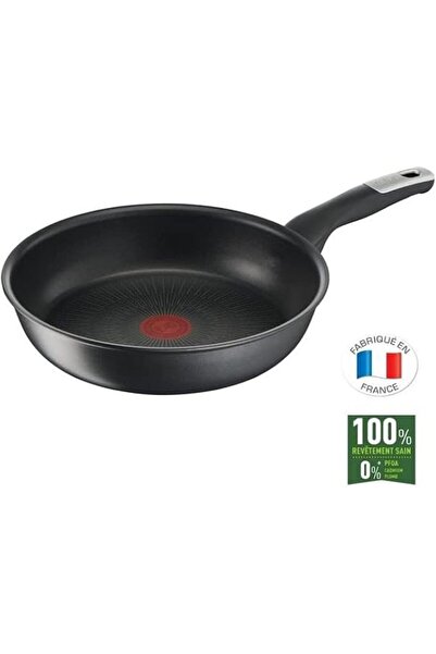 TEFAL G6 Unlimited 26 cm Non-Stick Scratch-Resistant Frying Pan, Thermo-Signal, Black, G2550502