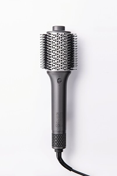 TYMO مجفف شعر Air excel عالي السرعة بفرشاة هواء ساخن باللون الأسود