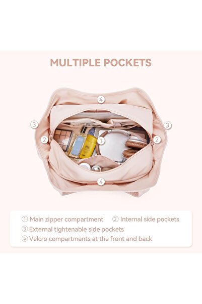 BOSTANTEN Large Duffle Bag for Travel Weekender with Shoe Compartment and Trolley Sleeve