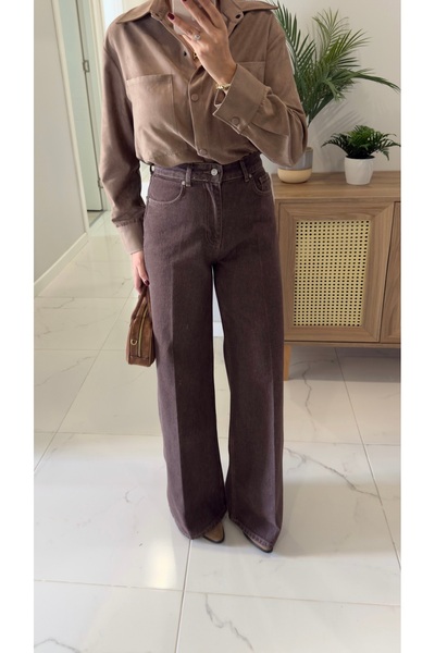 BİRCANÇİL Дънки Dlvin Dora Coffee Straight Jean