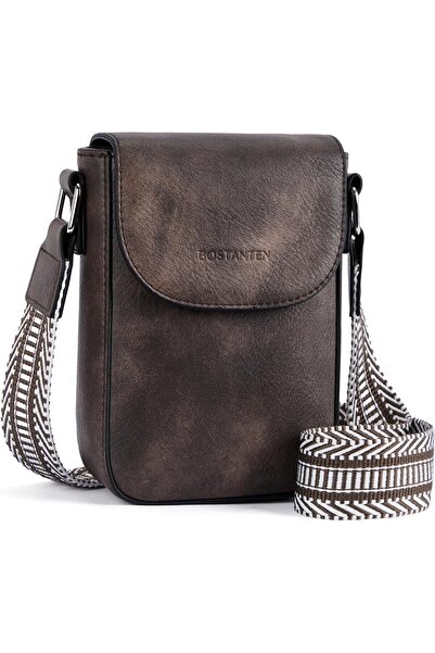 BOSTANTEN Women's Crossbody Leather Cell Phone Bag Small Shoulder Handbag