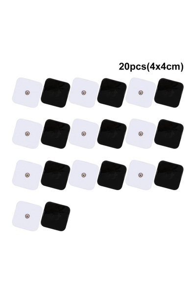 Choice4 20 قطعة (10 عبوات) 4 × 4 سم 100/50/10 قطع EMS ملصق مدلك لتحفيز العضلا...