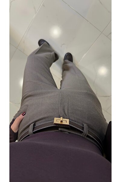 BİRCANÇİL Olya Vizon Palazzo Pantolon