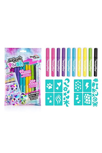 Sunman 10 قطع - قلم تلوين مع 2 قطعة قالب وطقم خراطيش قلم تلوين قطيفة