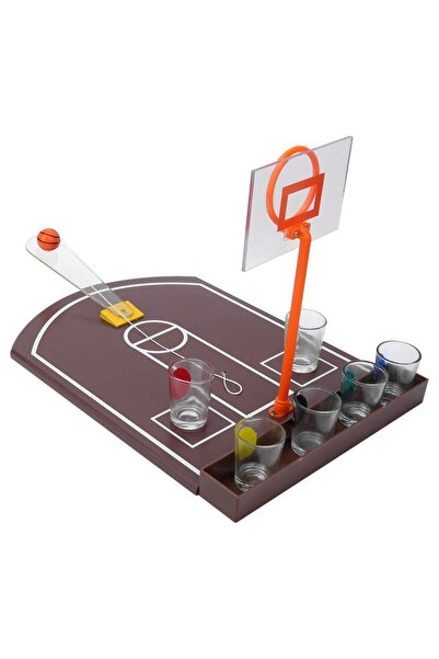 Flippy Flippy Basketball Drinking Game, Challenges, Shot Glass Glasses, 30x22.5x24 Cm, Multicolor,+18 years
