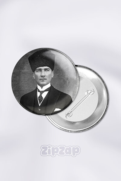 ZipZap مجموعة شارات زينة للحقائب تحمل صور الأديب الأكبر أتاتورك ومستوفى كمال ...