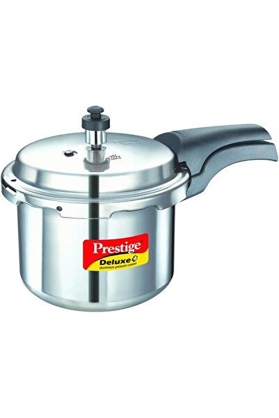 Prestige Aluminium Deluxe Plus Pressure Cooker, 3.0 L (MPD23100N), Silver