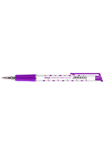Other TOMA 069 BALLPOINT PEN WITH STARS AUTOMATIC PURPLE 20 PCS