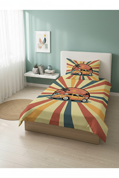 milroma Tropical Car Patterned Children's Pique Set