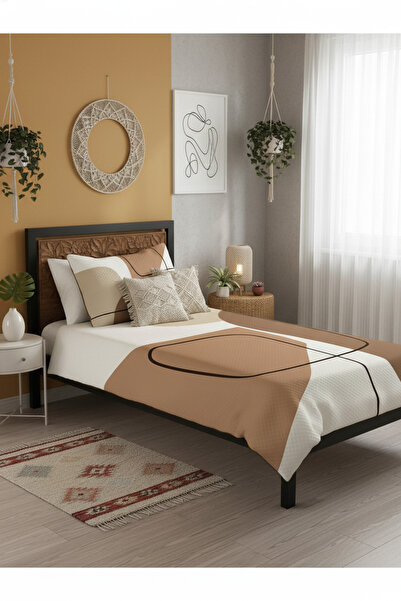 milroma Modern Geometric Children's Rug in Natural Tones