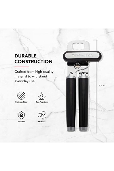 Kitchenaid Classic Multifunction Can Opener & Bottle Opener - Black (KE199OHOBA)