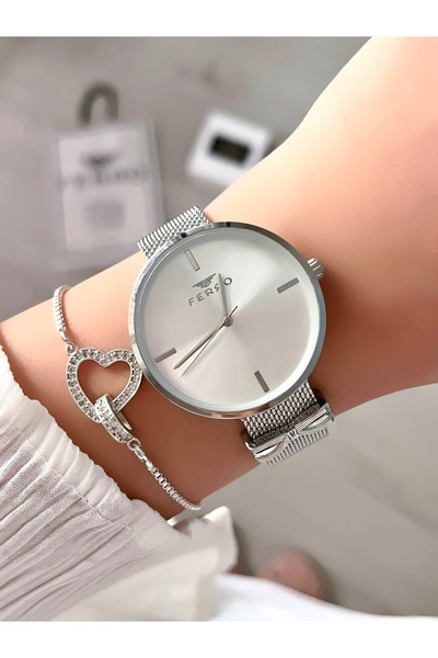 FERRO Women's Wristwatch - Original Product - Bracelet Gift - 3 Atm Waterproof