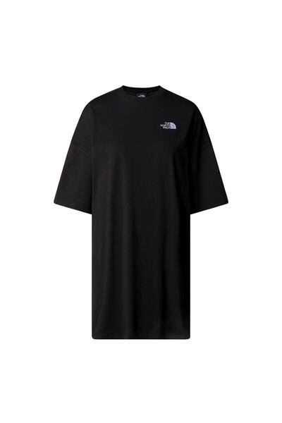 THE NORTH FACE W S/S ESSENTIAL OVERSIZE TEE DRESS T-Shirt NF0A87NFJK31 Black-REGL