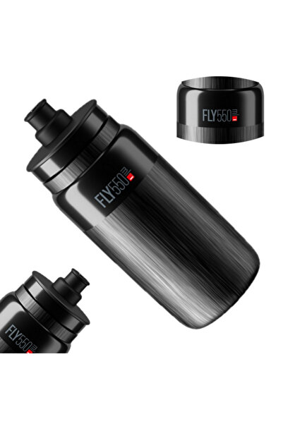Other ELITE FLY TEX Water Bottle Black Gray Logo 550ml SUPER LIGHT 54 grams