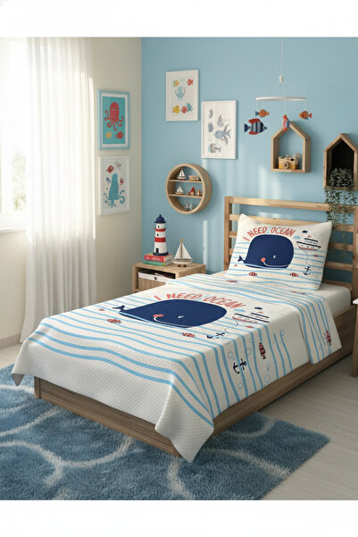 milroma Ocean Friendly Whale Children's Pique Set