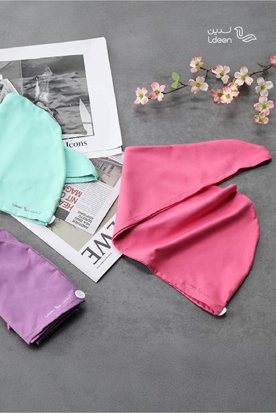 ldeen منشفة شعر فاخرة بتصميم عصري لتجفيف سريع وحماية من التشابك والتكسر Luxury Hair Towel
