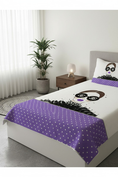 milroma Purple Dotted Fashion Children's Pique