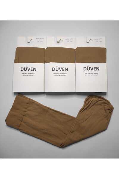 DÜVEN 40 дениер средно дебели памучни чорапи до коляното, 3 чифта