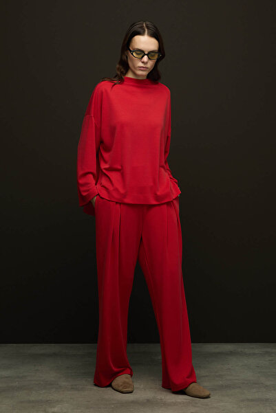 SENA GÜVEN Soe Oversize Tunik Kırmızı