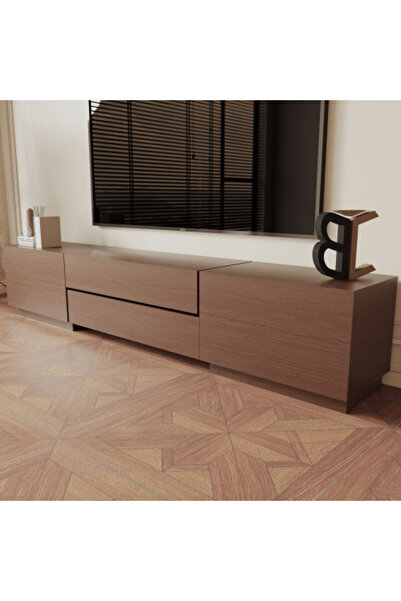 Beautiful Corner طاولة تلفزيون سيلفا باللون البني