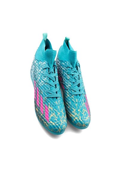 SPORTAÇ 102 Genç Halı Saha Futbol Ayakkabı PETROL YEŞİL_FUŞYA_SİYAH