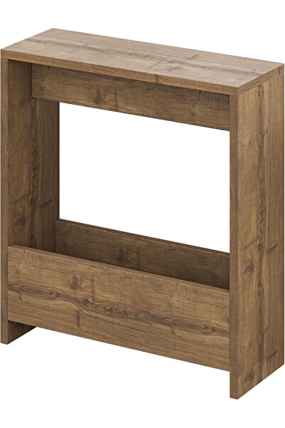 Chulovs Side Table with Magazine Rack, 55×20×60 cm, Light Brown