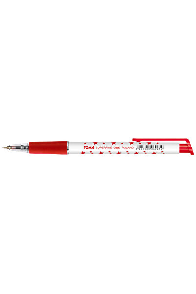 Other TOMA 069 BALLPOINT PEN WITH STARS, AUTOMATIC, RED, 20 PCS