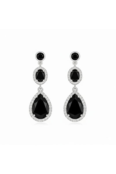 Silveranka 925 Ayar Gümüş Kristal Elegance Küpe