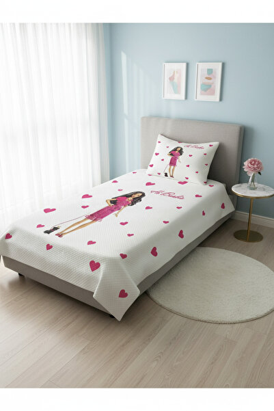 milroma Pink Heart Fashion Baby Pique Set