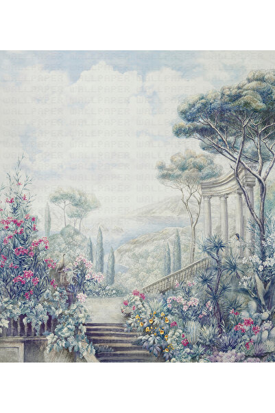 Home Antik dönem saray bahçesi duvar kağıdı