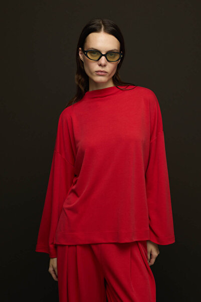 SENA GÜVEN Soe Oversize Tunik Kırmızı