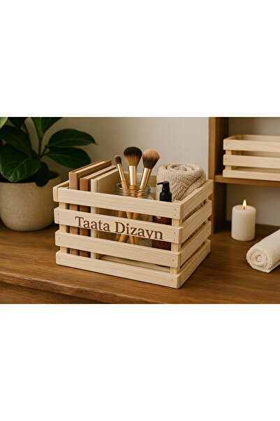 P+ Ahşap Kasa 43x27x20 , Ahşap Düzenleyici Kasa
