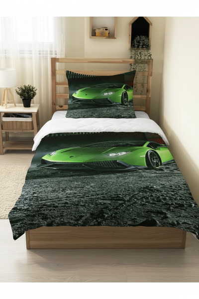 milroma Fast Green Sports Car Pique Set