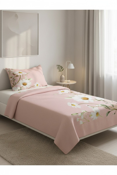 milroma Pink Daisy Children's Pique Set