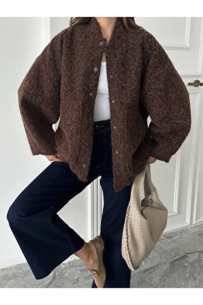 mydukkan.co Kırçıllı Kaşe Mont