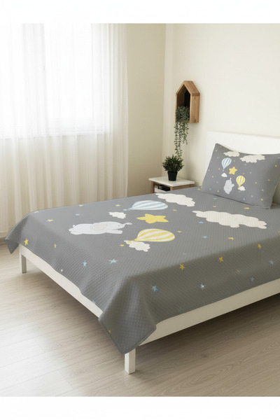 milroma Cute Elephant and Balloons Children's Pique