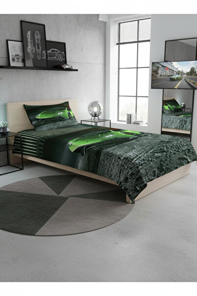 milroma Fast Green Sports Car Pique Set