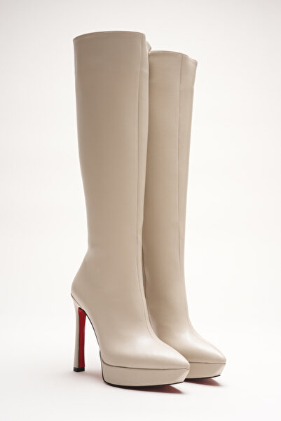 Ayakkabı Ateşi Cizme cu toc înalt cu platformă de designer pentru femei Carcie