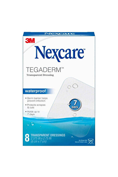 Nexcare Tegaderm Transparent Waterproof Dressing 6 x 7 cm 8 Pieces