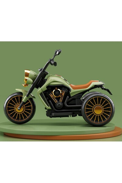 OEM Motocicletă electrică Flippy, cu acumulator, Bluetooth, lumini, 1-8 ani, 93x48x63 cm, verde
