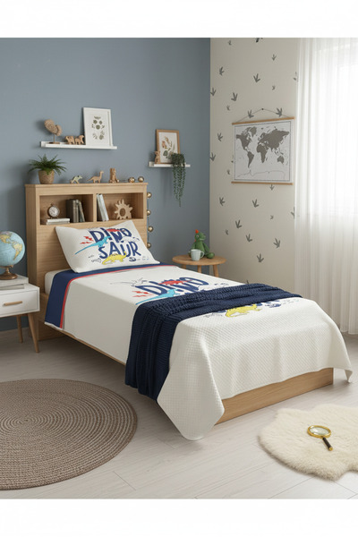 milroma Dinosaur Patterned Children's Pique Set