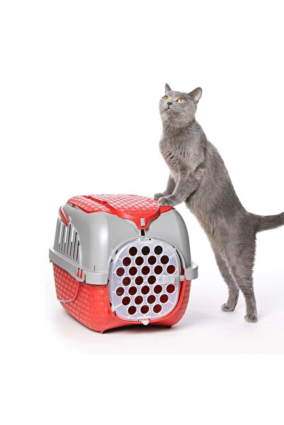 Bama Köpekler ve Kediler İçin Transporter Kırmızı 52x33x34 cm