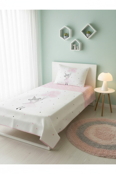 milroma Cute Girl Pique Set with Balloons