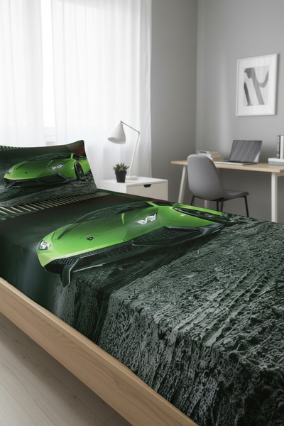 milroma Fast Green Sports Car Pique Set