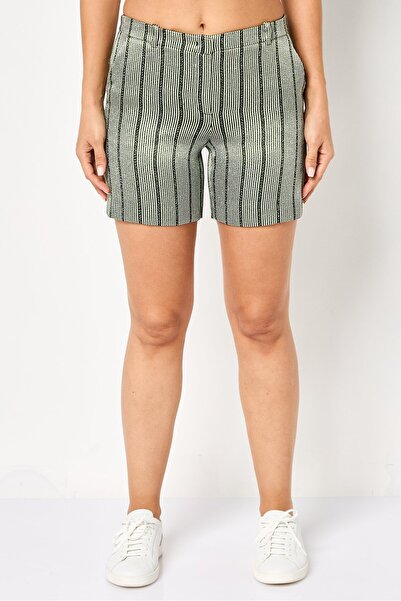 Emporio Armani Women Stripe Basic Shorts, Multicolor