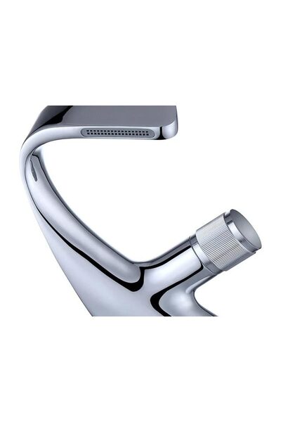 Trendy's TRENDY S washbasin mixer, bathroom sink installation, shiny chrome