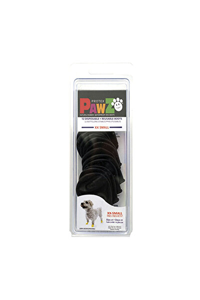 Pawz Boots Dog 12 Bucăți Negru Mărime XXS